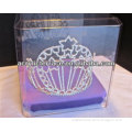 FA1311011003-acrylic weddng tiara display box/Crown Tiara Display Case for Wedding Bride or Pageant or Princess/headband holder